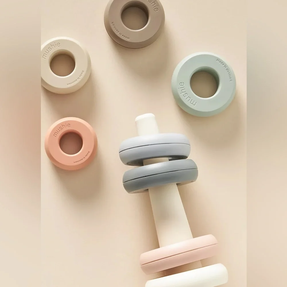 Anthropologie Stacking Cups, Stacking Rings, and Shape Sorter Puzzle NEW - Picture 6 of 14